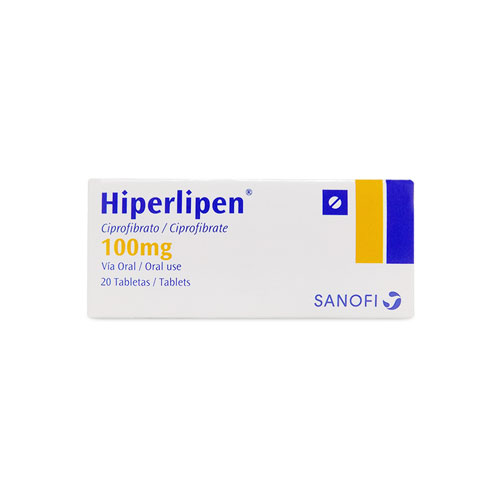 HIPERLIPEN CIPROFIBRATO 100MG TAB X 30